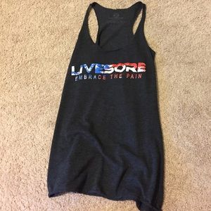 Livesore crossfit tank Mercian badass sz M