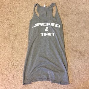 Jacked and Tan crossfit tank sz S