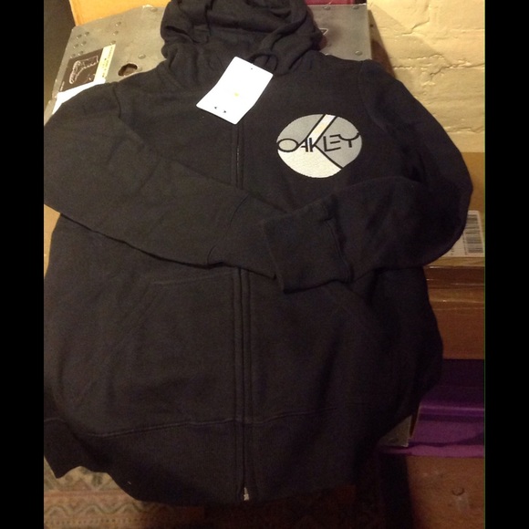 Oakley sliced women's fleece hoodie fullzip Sz med - Picture 1 of 3