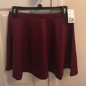 Maroon skirt NWT
