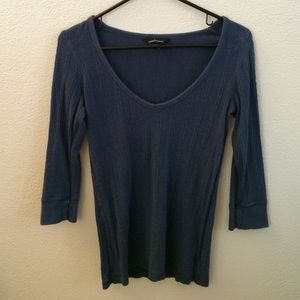 Blue 3/4 sleeve top