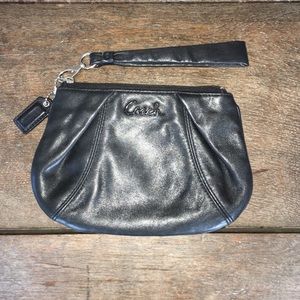 Coach Black Leather Wrislet