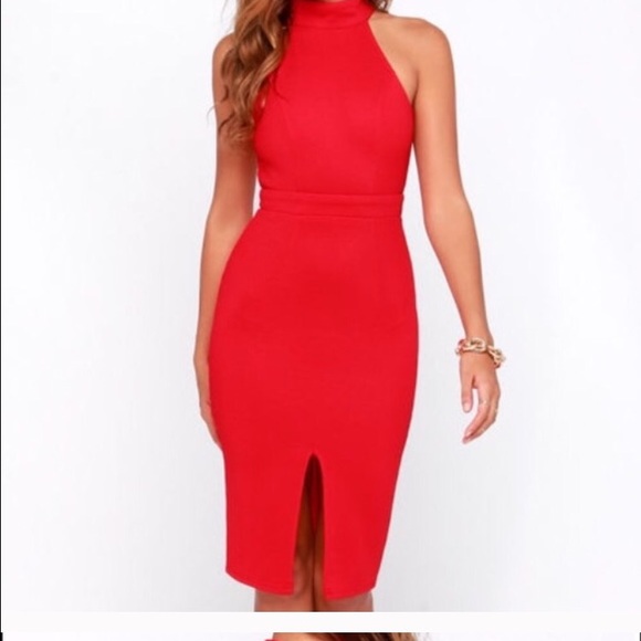 Lulu's red dress