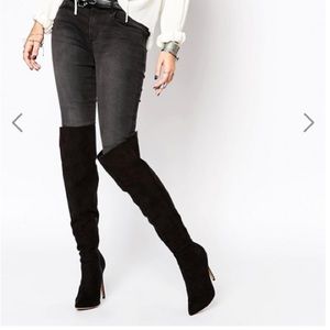 Pointed Over the Knee Boots