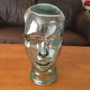 Glass head decoration see-through