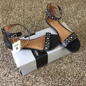 Black Flat Sandals ♡