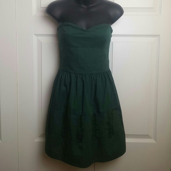 Kimchi Blue green strapless dress size medium