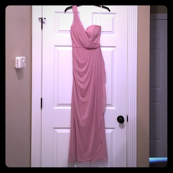 Xscape Long One Shoulder Dress