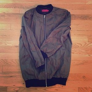 Boohoo Bomber Green