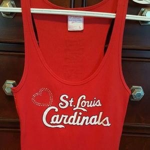 PINK STL Cardinals tank