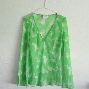 Shear long sleeve Ann Taylor top