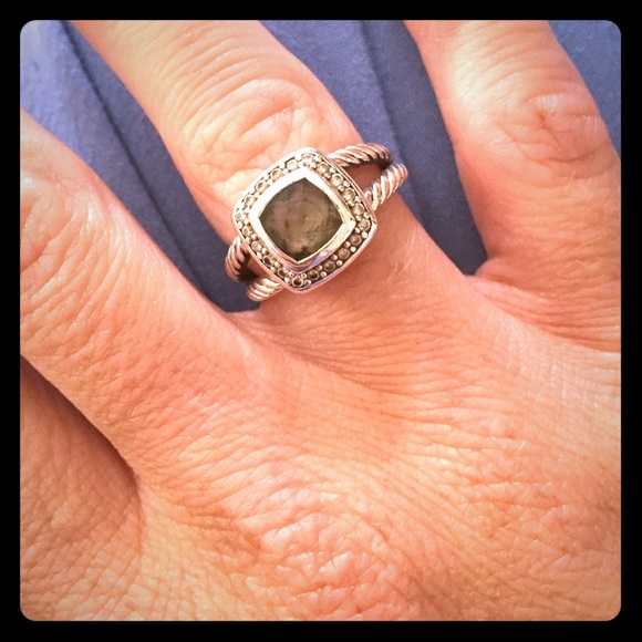 David Yurman Prasiolite Albion Ring Size 7