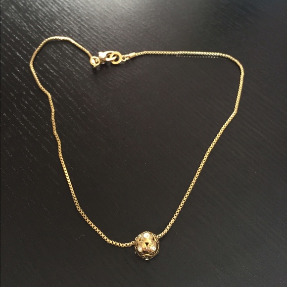 Henri Bendel Gold Rivet Necklace