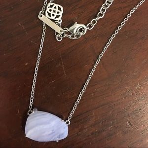 Kendra Scott Isla necklace in Blue Lace Agate