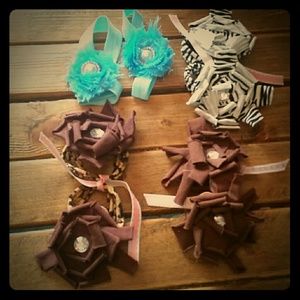 4 pairs infant footless sandals