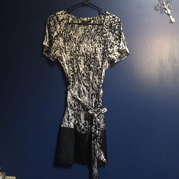 Express silk tshirt dress