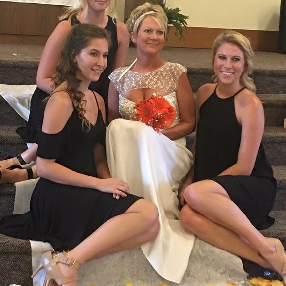 Lulus Black Off the Shoulder Dress