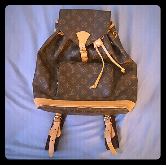 Leather, Drawstring Backpack
