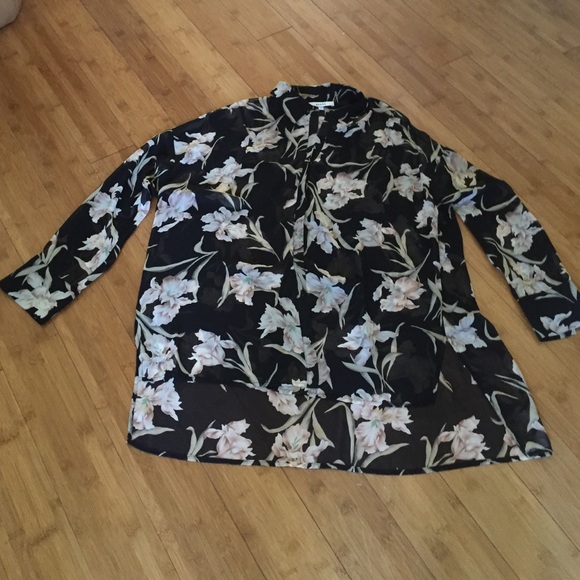 RO & DE FLORAL PRINT LS BLOUSE - Picture 3 of 4