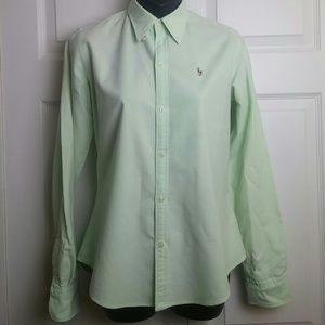 Ralph Lauren green slim fit top size 4