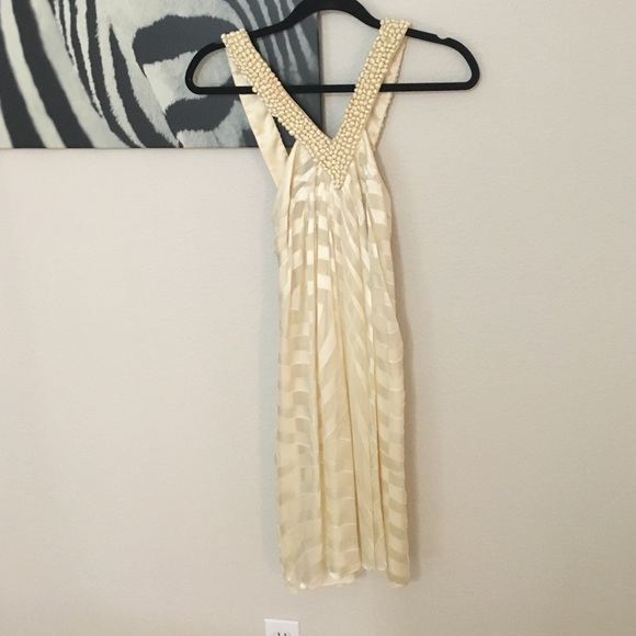 Silk dress,criss cross back