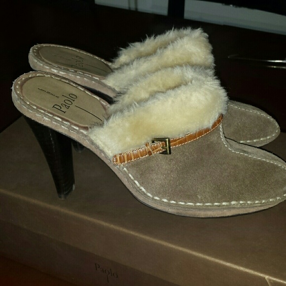 Linea Paolo taupe suede clogs - Picture 4 of 4