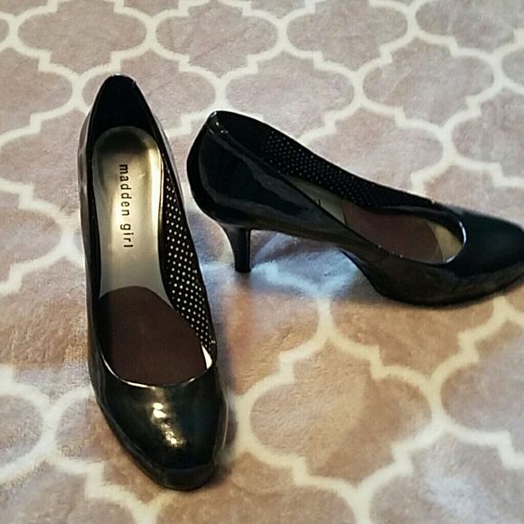 Madden Girl black heels. Size 8 worn once.