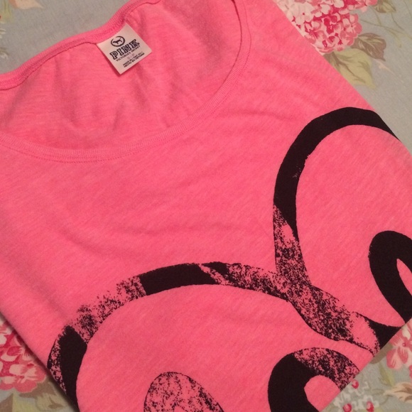 Pink Victoria's Secret oversized top