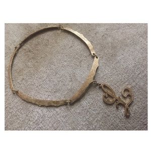 Vintage initial choker