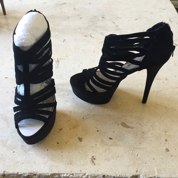 Black Suede Stillettos