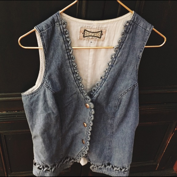 Vintage Denim Vest - Picture 3 of 4