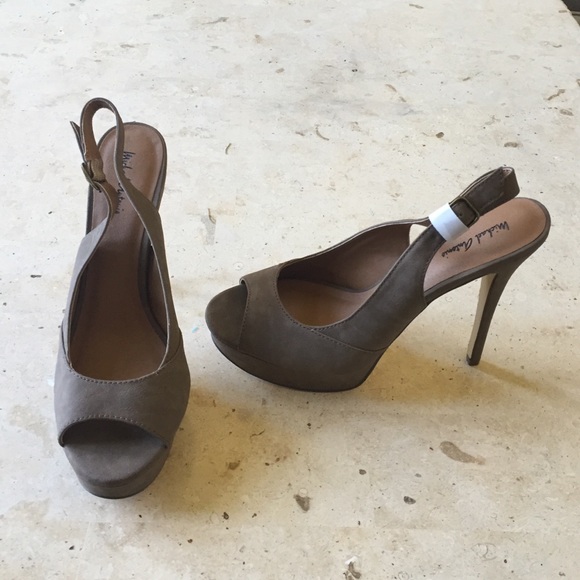 Taupe Suede Heels