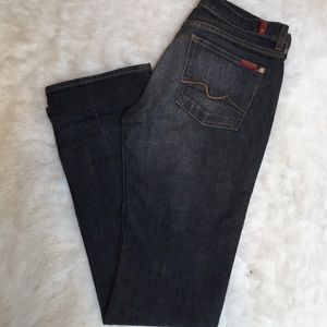 7 for all mankind black wash jeans