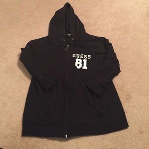 Guess three-quarter length sleeve hoodie