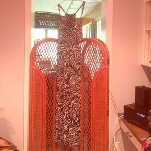 Black and white maxi dress