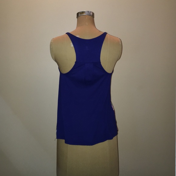 Abstract Racerback Satin Tank - Picture 3 of 3
