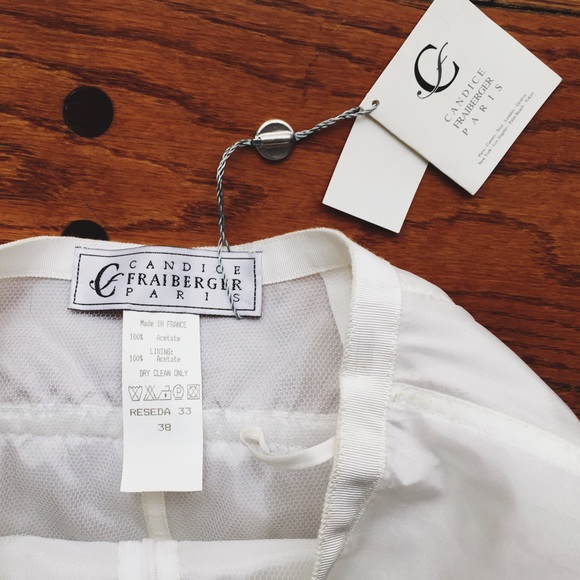 White Candace Fraiberger French couture - Picture 4 of 4