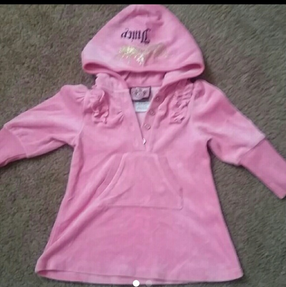 Toddler girl Juicy Couture Pink hooded shirt