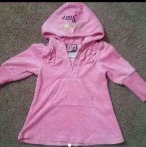 Toddler girl Juicy Couture Pink hooded shirt