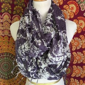 Purple tie dye infinity