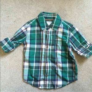 2t carters button down shirt