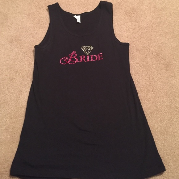 Bride black tank top