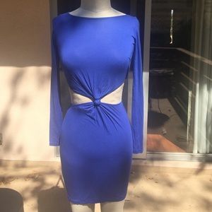 Long Sleeve Peekaboo Sides Dress