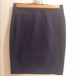 Navy Pencil Skirt (size 6, NWOT)