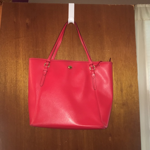 Coach Handbags - Coral / red coach purse