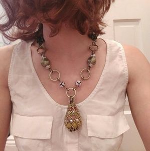 Pam Hiran Brinjal Pendant Necklace (Anthropologie)