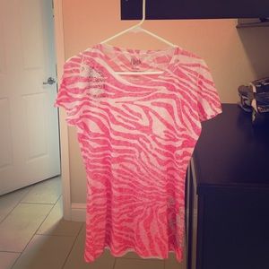 Rock 47 burnout tee with bling