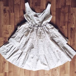 Tiered Ruffle Cotton Dress