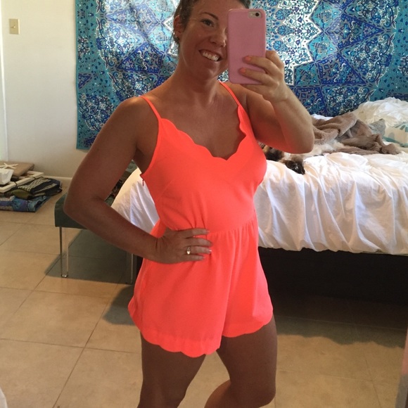 Neon Romper NWOT
