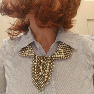 Pam Hiran Mixed Metal Bib necklace (Anthropologie)